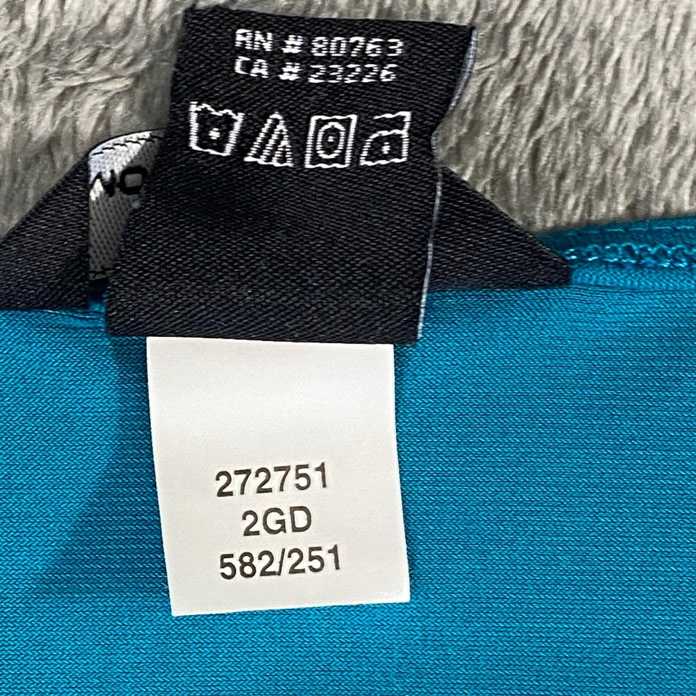 Moda International Dress Womens M Teal Cold Shoulder Dolman Mini Elastic Waist - Picture 5 of 10